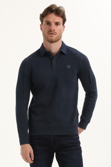 Gabbiano Polo MODIEUZE POLOKRAAG SWEATER 775774 301 navy