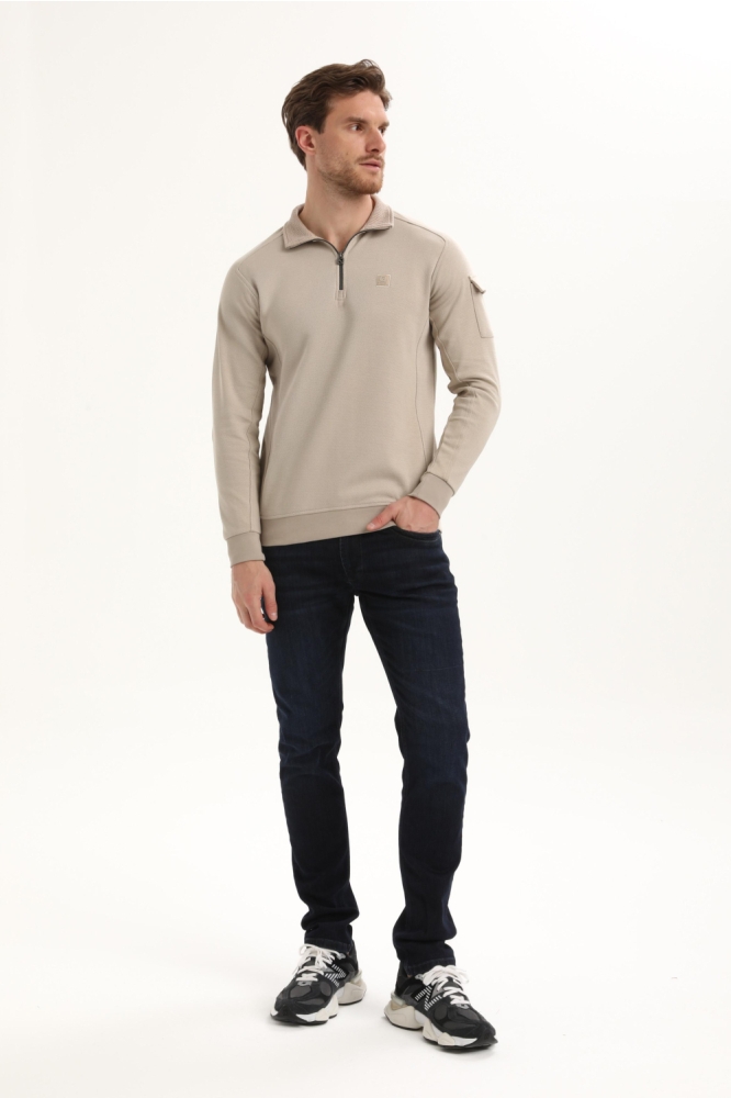 Gabbiano beige heren vest | Model