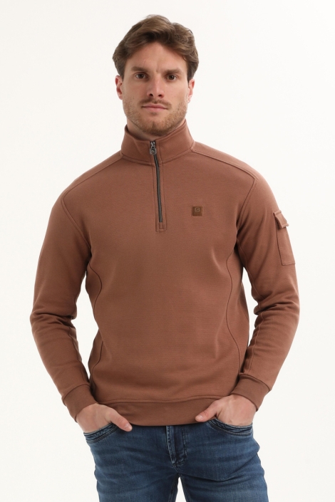 Gabbiano oranje heren vest | Model vooraanzicht