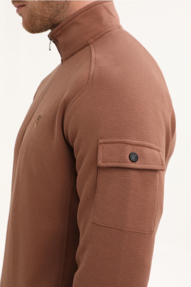 Gabbiano oranje heren vest | Close up
