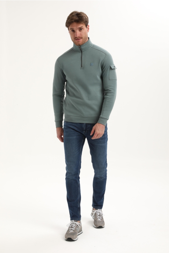 Gabbiano blauwe heren vest | Model