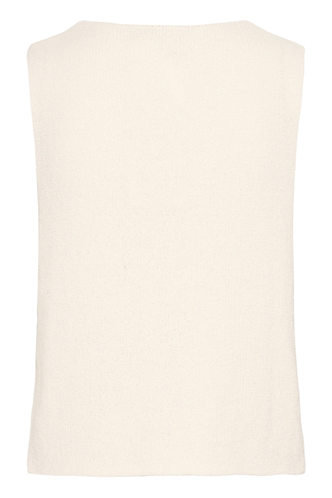 Ichi beige dames gilet | Achteraanzicht