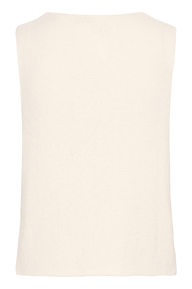 Ichi beige dames gilet | Achteraanzicht