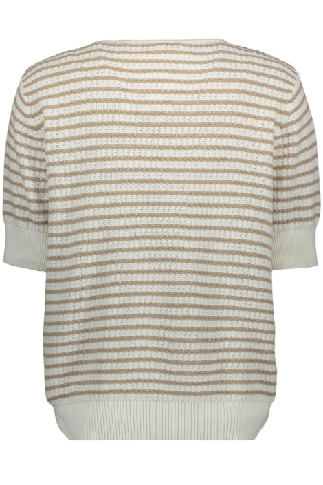 Freequent taupe dames t-shirt | Achteraanzicht