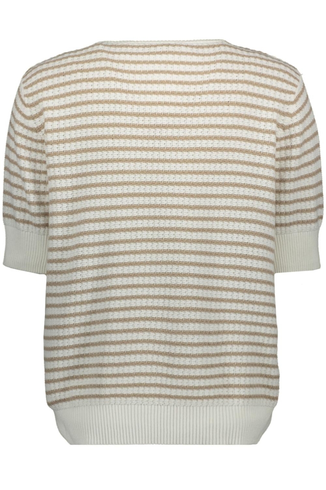Freequent taupe dames t-shirt | Achteraanzicht