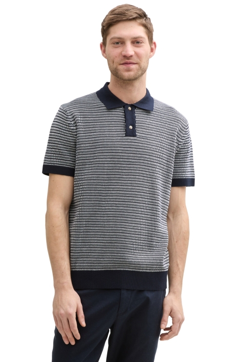 Tom Tailor twotone structured knit polo