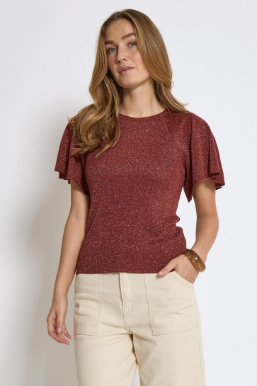Minus Trui MAKIA KNIT T SHIRT MI6634 4800MET SMOKED PAPRIKA MET