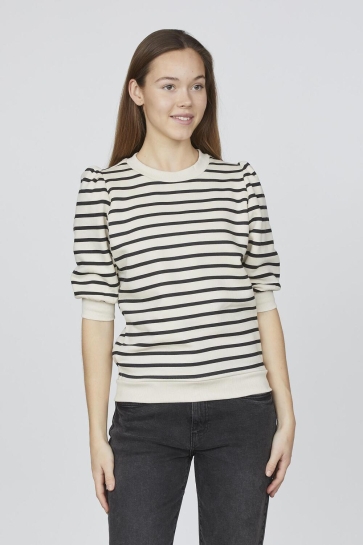SisterS point Trui NEW PEVA PUFF SS 18394 BLACK/STRIPE