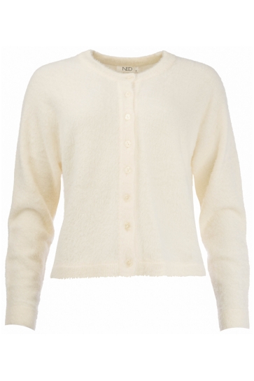 NED Trui FRINO LS RMJ FURRY KNIT 25W1 U172 06 01 Ecru