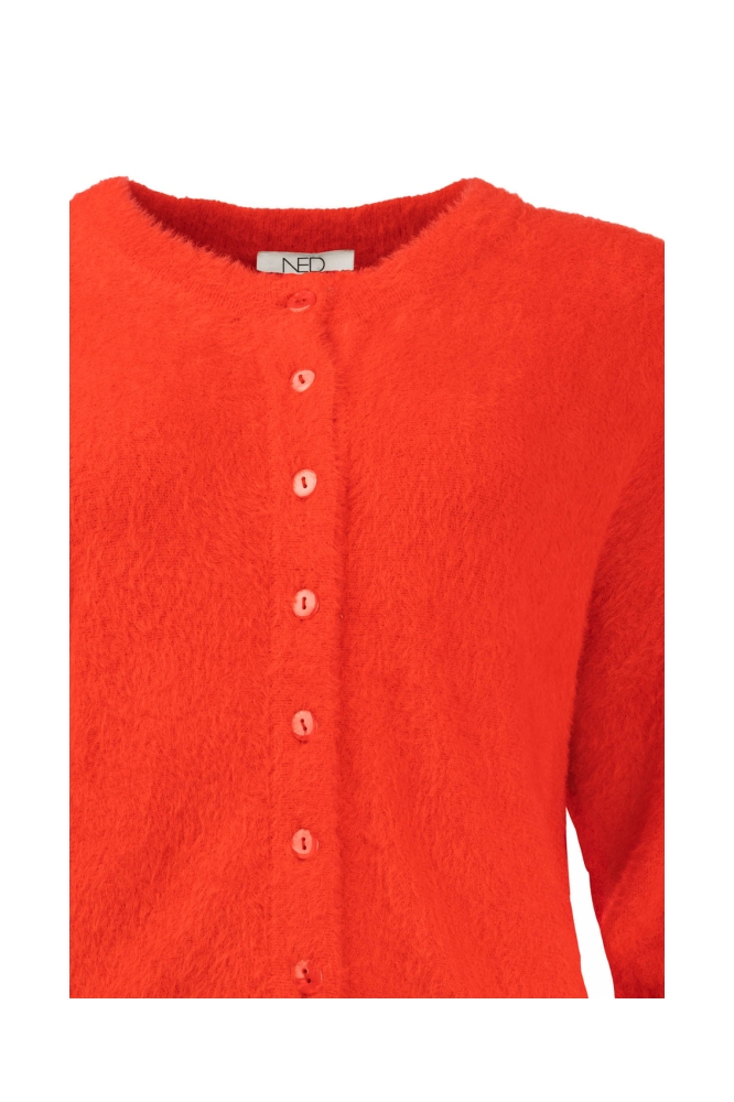 NED rode dames trui | Close up