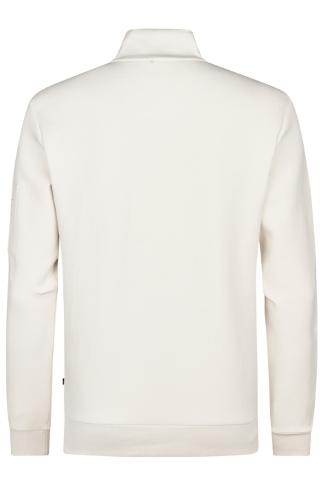 Petrol Industries beige heren sweater | Achteraanzicht