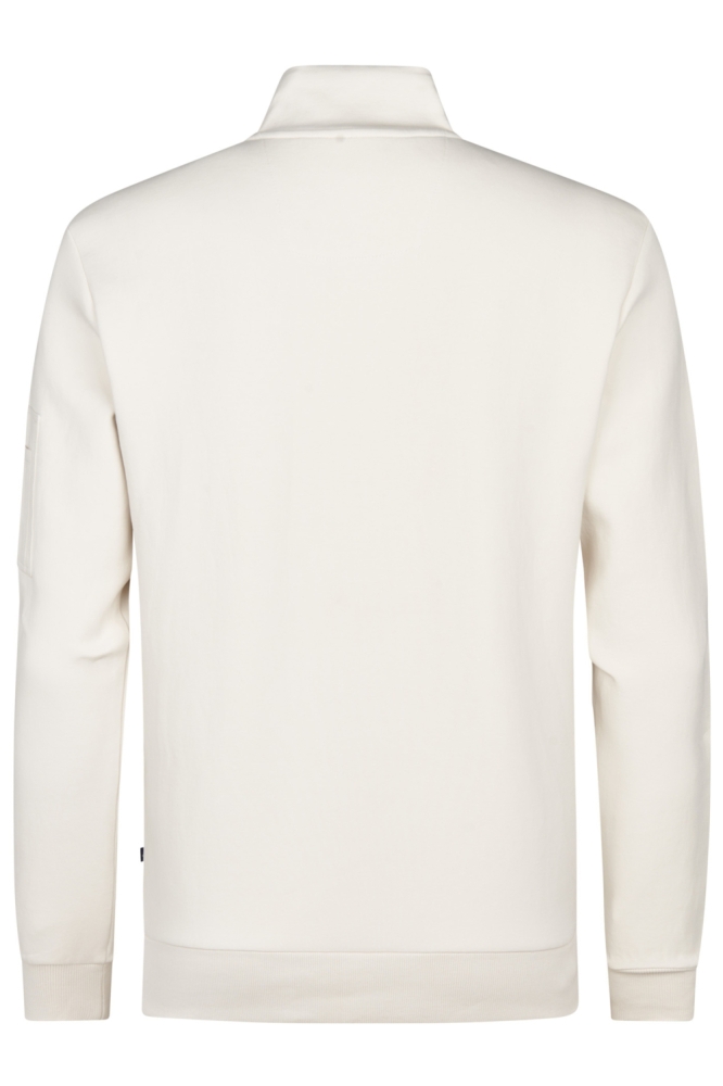 Petrol Industries beige heren sweater | Achteraanzicht