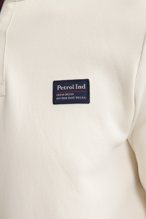 Petrol Industries beige heren sweater | Unique Selling Point