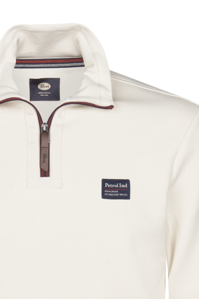 Petrol Industries beige heren sweater | Close up