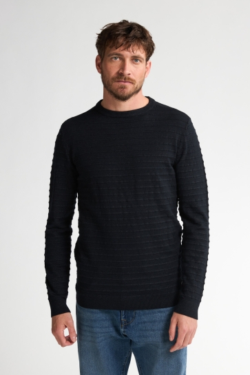 Petrol Industries KNITTED SWEATER THORNEWOOD M 3050 KWR269 9111 Deep Black