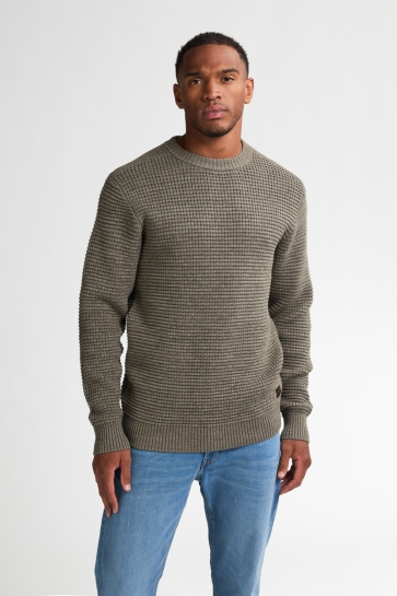 Petrol Industries Trui COMFORTABLE JUMPER TOLEDO M 3050 KWR241 6174 MOSSY STONE