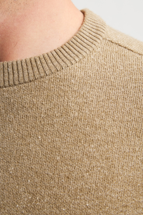 Petrol Industries zand heren trui | Kleurstaal