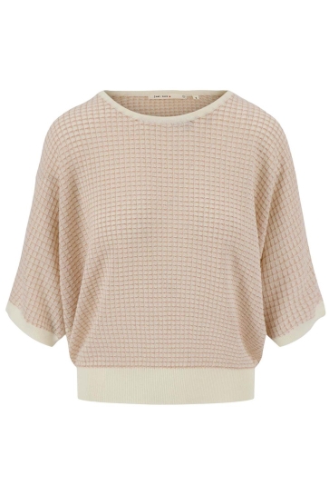 Zusss Trui RONDE HALS BREI TRUI MET LUREX 0305 057 7195 SAHARA/WIT