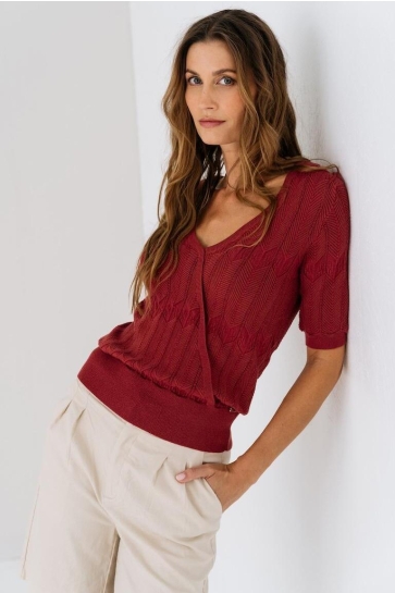 Maicazz Trui NALINE TOP SU25 65 405 BURNT