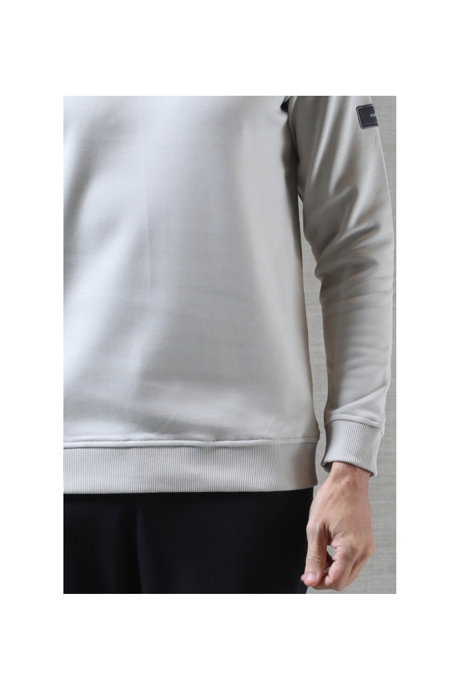 Gabbiano beige heren sweater | Close up