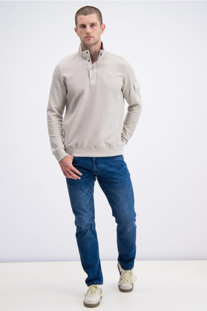 Gabbiano beige heren trui | Model