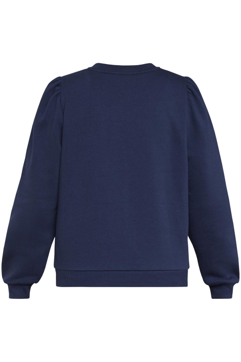 SisterS point blauwe dames sweater | Achteraanzicht