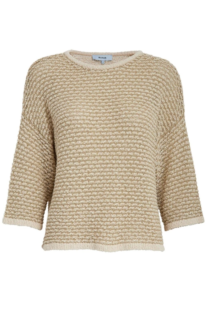 Minus beige dames trui | Vooraanzicht