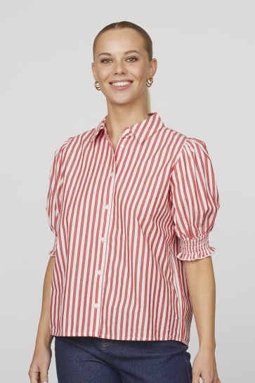 SisterS point Blouse ISOLA SS1 17831 Red/White