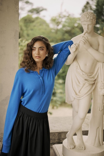 Culture Trui CUEBBA ANNEMETTE PULLOVER 50111974 184148 Victoria Blue