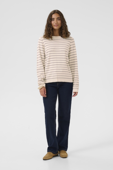 Culture beige dames trui | Model