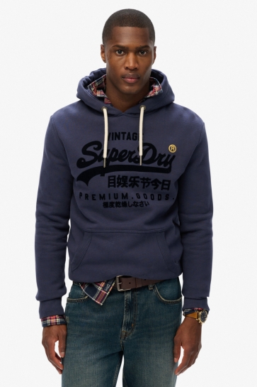 Superdry Trui VL TONAL RELAXED HOOD M2014024A LAUREN NAVY
