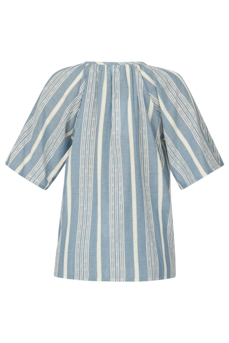 SisterS point blauwe dames blouse | Achteraanzicht