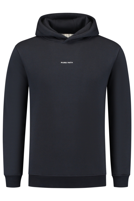Pure Path blauwe heren sweater | Vooraanzicht