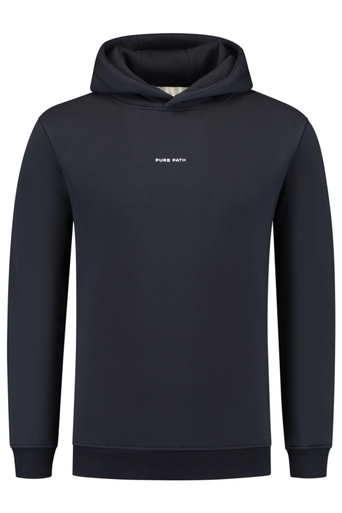 Pure Path blauwe heren sweater | Vooraanzicht