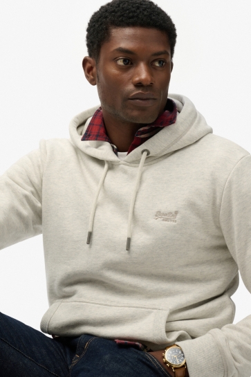 Superdry ESSENTIAL LOGO HOODIE HB M2014404A STRAW GREY MARL