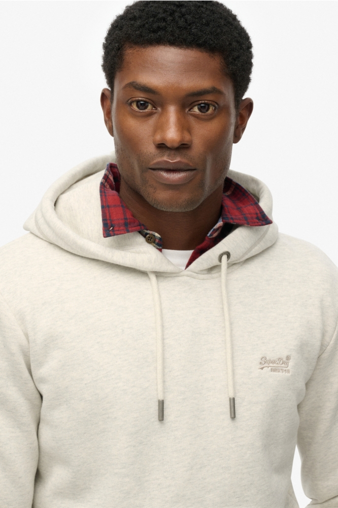 Superdry grijze heren sweater | Close up
