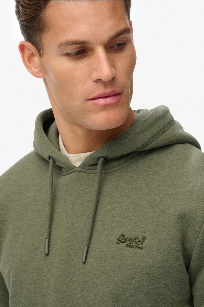 Superdry groene heren sweater | Close up