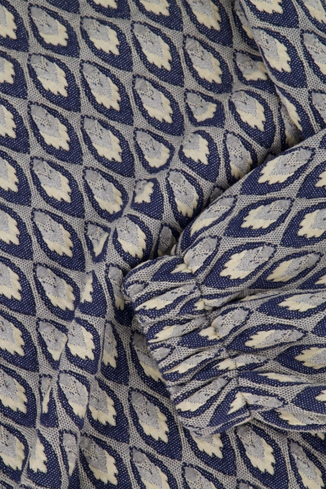 Zusss blauwe dames sweater | Kleurstaal