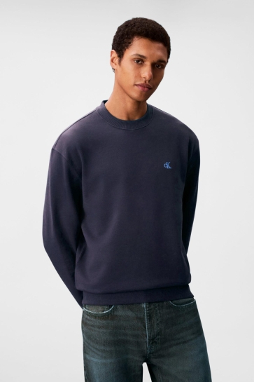 Calvin Klein Trui LS EU 350 TERRY MONOG LV04RC296G DARK SAPPHIRE
