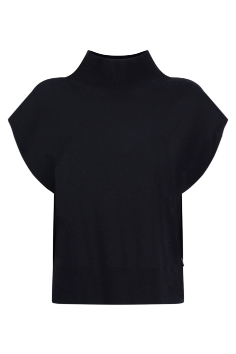 Juffrouw Jansen zwarte dames gilet | Vooraanzicht