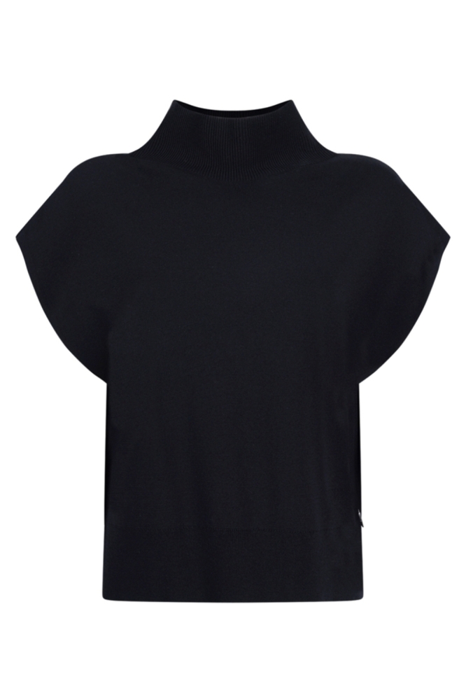 Juffrouw Jansen zwarte dames gilet | Vooraanzicht