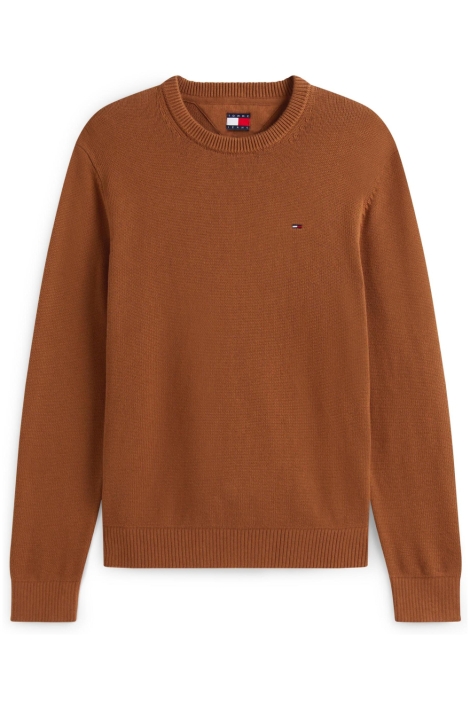 Tommy Jeans camel heren trui | Vooraanzicht