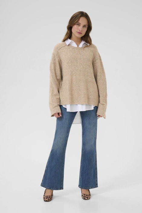 Culture camel dames trui | Model