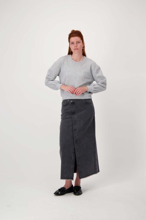 Zusss grijze dames trui | Model