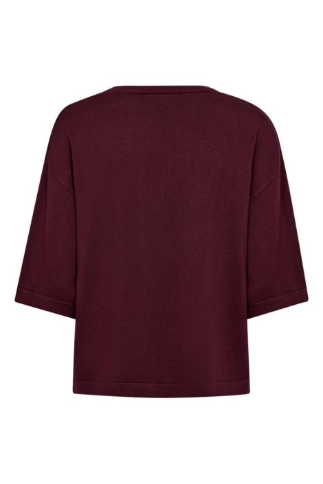Freequent bordeaux dames trui | Achteraanzicht
