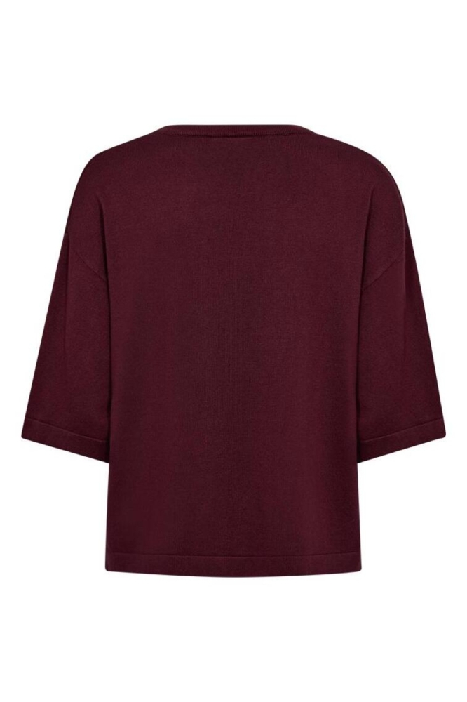 Freequent bordeaux dames trui | Achteraanzicht