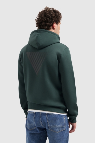 Pure Path Trui REGULAR FIT HOODIE LS SWEATERS 25030301 16 DARK GREEN