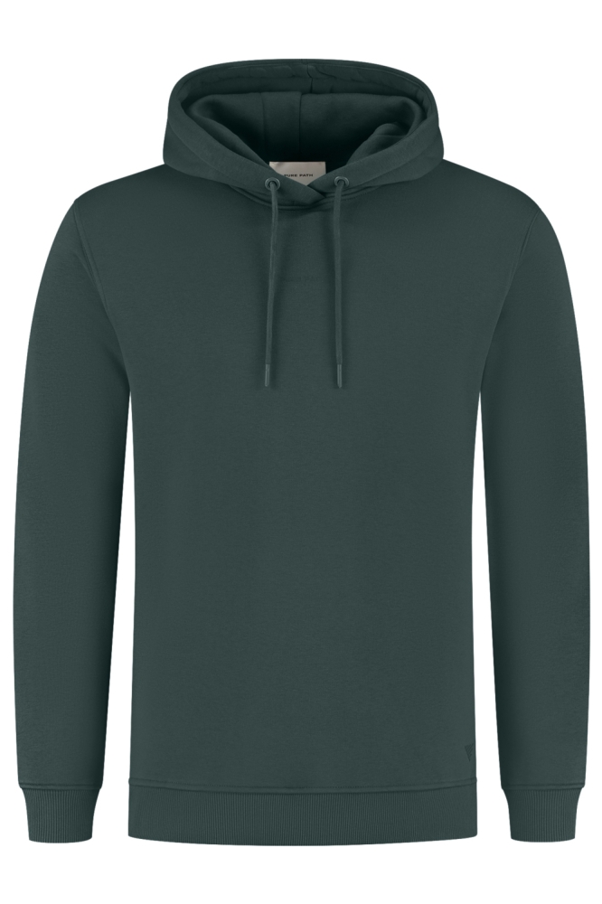 Pure Path groene heren sweater | Vooraanzicht