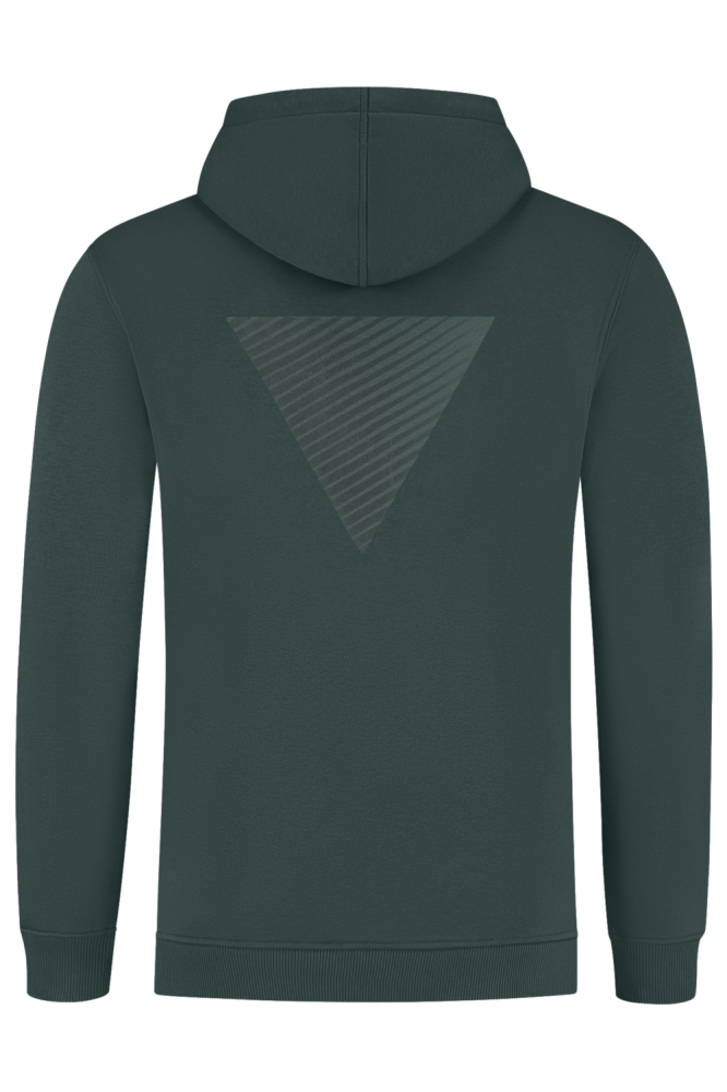 Pure Path groene heren sweater | Achteraanzicht