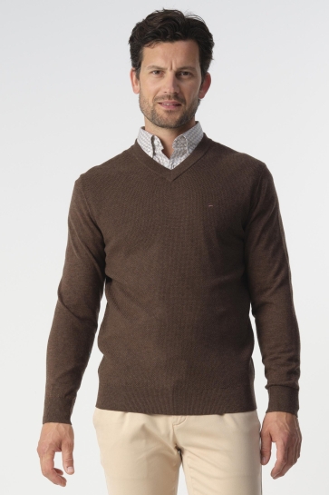 Campbell TRUI V HALS HARVEY 099136 COFFEE BEAN BROWN MELANGE